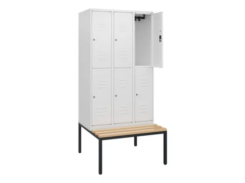 Dubbeldekse dekenkist,HxBxD 1950x900x815mm,3x2vak.,vak B 300mm
