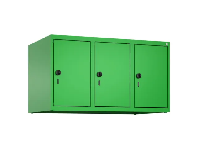 opzetkast,v. locker,3vak.,vak B 300mm,HxBxD 500x900x500mm,draaigrendel