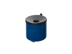 Wandasbak 2.4 liter HxØ 160x155mm Ral5010 Blauw Staal
