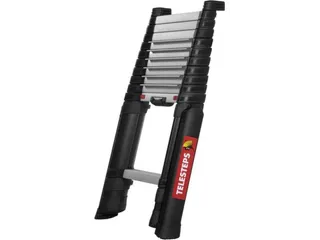 telescopische aanlegladder,11trede(n),balk L 0,87-3,5m,geëloxeerd - 3