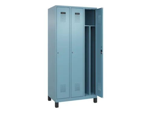 locker voor scheiding van kleding,HxBxD 1950x900x500mm,3vak