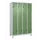 Z-garderobekast,HxBxD 1950x1200x500mm,vak B 150/300mm,draaigrendel