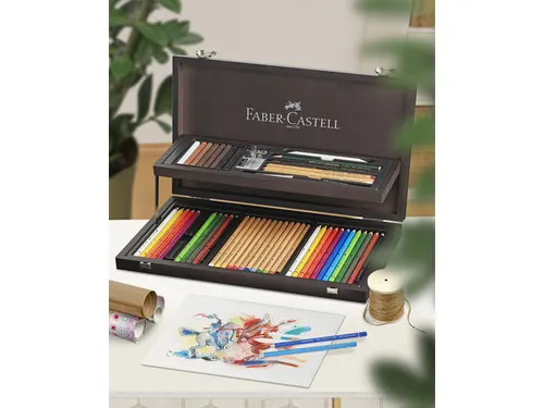Kleurpotloden Faber-Castell Art&Graphic Compendium mahoniebox