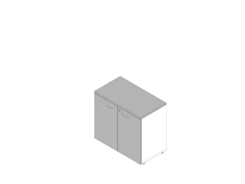 kantoorkast,HxBxD 730x800x450mm,1xhouten vloer,2ordnerhoogte,romp wit