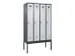locker voor scheiding van kleding,HxBxD 2120x1200x500mm,4vak