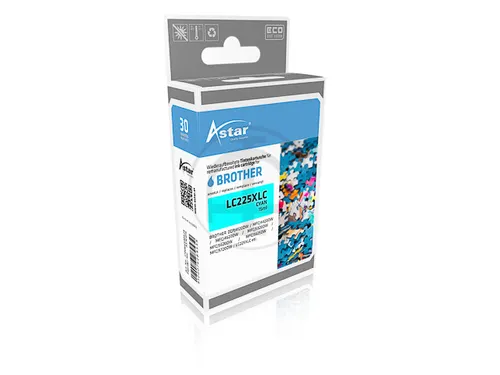 Astar Brother LC225XLC MFCJ Inkt Cyaan HC Rebuilt 1200 Pagina's
