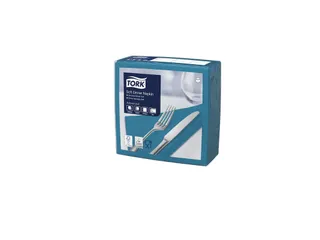 Tork 477914 Soft Dinnerservet Advanced Blauwgroen 39x39cm - 1