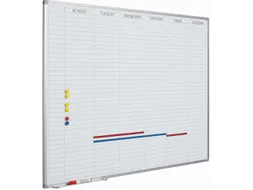 Planbord 60x90cm Softline profiel 8mm Werkdagen EN incl. dagenstrook