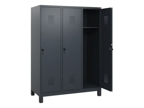 schoollocker,HxBxD 1630x1200x500mm,3vak,vak B 400mm,draaigrendel