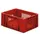 Euronorm Stapelkrat Rood 175x400x300mm 14.5l Wanden Opengewerkt/Bodem