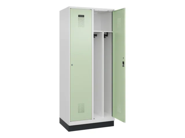 locker voor scheiding van kleding,HxBxD 1950x800x500mm,2vak