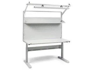 geperforeerde plaat,v. montagetafel,HxB 389x1474mm,staal - 1