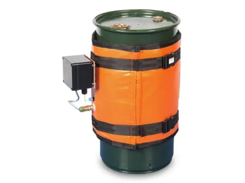 Verwarmingsmantel,V. 60L Vat,Buiten Glasvezel/Silicone,Oranje
