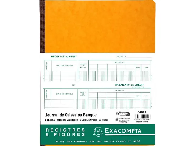 Boekhoudingsregister Kas- en/of bankboek
