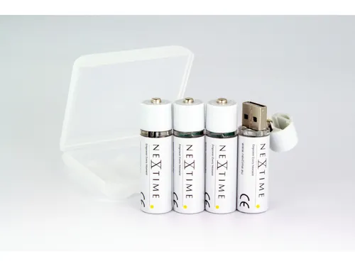 oplaadbare AA USB-Batterij blister a 4 stuks