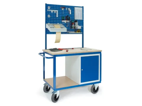 montagewagen,draagverm. 600kg,laadvl. LxB 1150x700mm,houtplaat