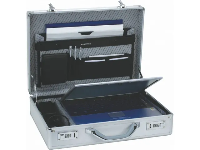Laptopkoffer Alumaxx Kronos zilver aluminium 17 inch