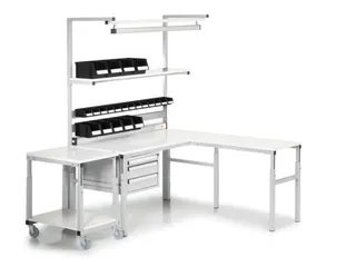 ESD-aanbouwelement voor montagetafel 650-900x1200x700mm hoek - 3
