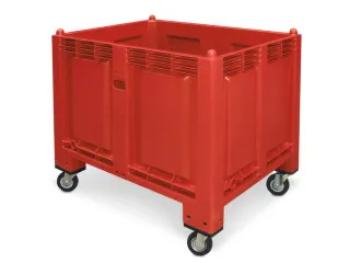 Stapelcontainer Pp Hxbxd 850X1200X800Mm 550 Liter 4Wielen Rood - 2