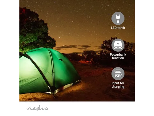 Noodradio Nedis DAB+ FM zonnepaneel