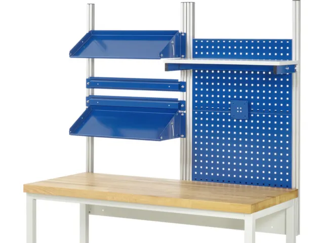opbouwelement,v. werkbank,HxBxD 1130x1500x350mm,draagverm. 100kg,staal