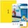 HERMA 4421 Verwijderbare etiketten A4 210x297mm Geel 20 stuks
