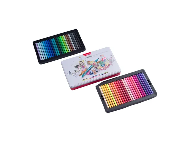 Fineliner en brushpen Bruynzeel etui 48 kleuren