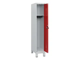 schoollocker,HxBxD 1630x300x500mm,1vak,vak B 300mm,draaigrendel,voeten - 1