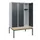 locker met bank,HxBxD 1950x1200x815mm,3vak,vak B 400mm,draaigrendel