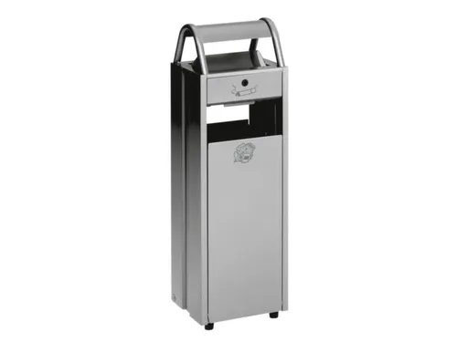 Combi-Asbak 8/60 liter Zilver 960x480x250 Overkapping Verzinkt Zilver