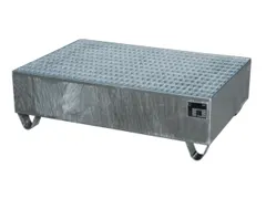 Systeem-Opvangbak Verzinkt 2x 200l 215l 360x 1200x 800mm Rooster