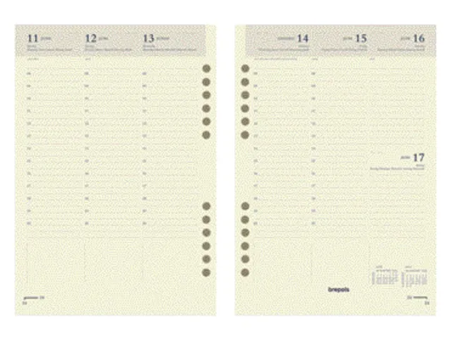 Agendavulling 2027 Brepols Brefax 7 7dagen/2pagina's