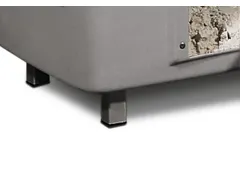 4poten,staal,v. strooigoedbak inhoud 100-200l,BxD 675x390mm