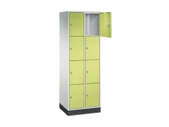 lockerkast,RAL 7035/RDS1108060,HxBxD 1950x620x500mm,2x4vakken
