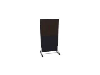 scheidingswand,HxB 1545x800mm,CC-zwart,BN2036-bruin - 1