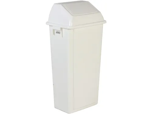 afvalbak,80l,HxBxD 917x460x333mm,wandmontage,romp PP wit