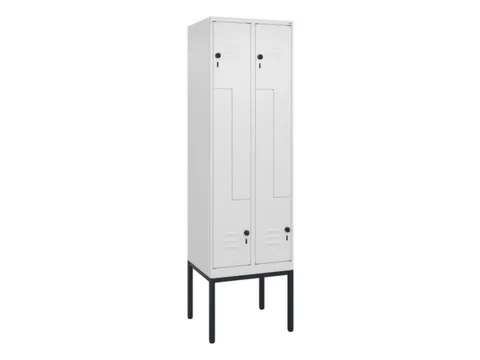 Z-garderobekast,HxBxD 2120x600x500mm,vak B 150/300mm,draaigrendel