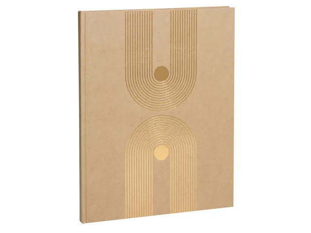 Gastenboek Exacompta Graphik 270x220mm blanco kraft