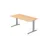 In hoogte verstelbaar bureau,HxBxD 680-850x1600x800mm,blad esdoorn