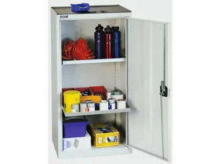 werkplaatskast,HxBxD 1000x500x500mm,2xopvanglegborden,uittrekbaar - 1