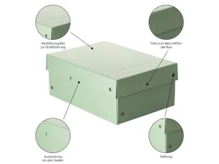 PureBox Pastell A5 verte 100mm - 5