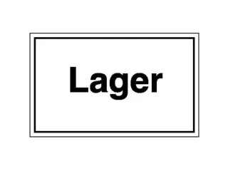 aanwijzingsbord,Magazijn,PVC,om te verlijmen,HxB 150x250mm - 1