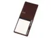 Schrijfmap van der Spek A7 buffelleer met pen bruin