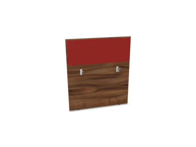 baliepaneel bureau aanbouw achter NP-tiepolo nut BN4011-rood 1000mm