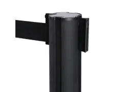 Afzetpaal Flexi Zwart met 2.7 meter trekband Zwart