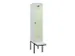 locker met bank,voor scheiding van kleding,HxBxD 2120x400x815mm,1vak