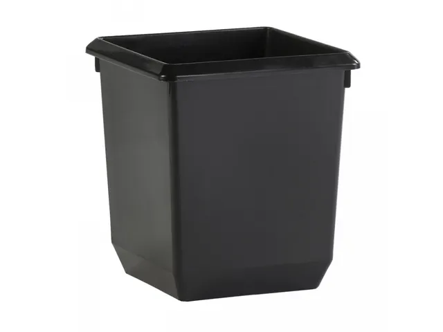 Vierkant Tapse Papierbak 21 Liter Zwart