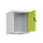 opzetkast,v. locker,1vak.,vak B 400mm,HxBxD 500x400x500mm,draaigrendel