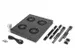 Ventilatorunit voor 483 mm (19 inch) 4 ventilatoren incl. thermostaat