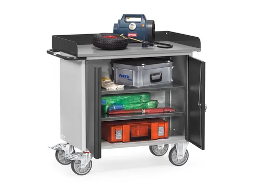Werkplaatswagens Van Staalplaat 12456 Ral7035 Front Ral7016